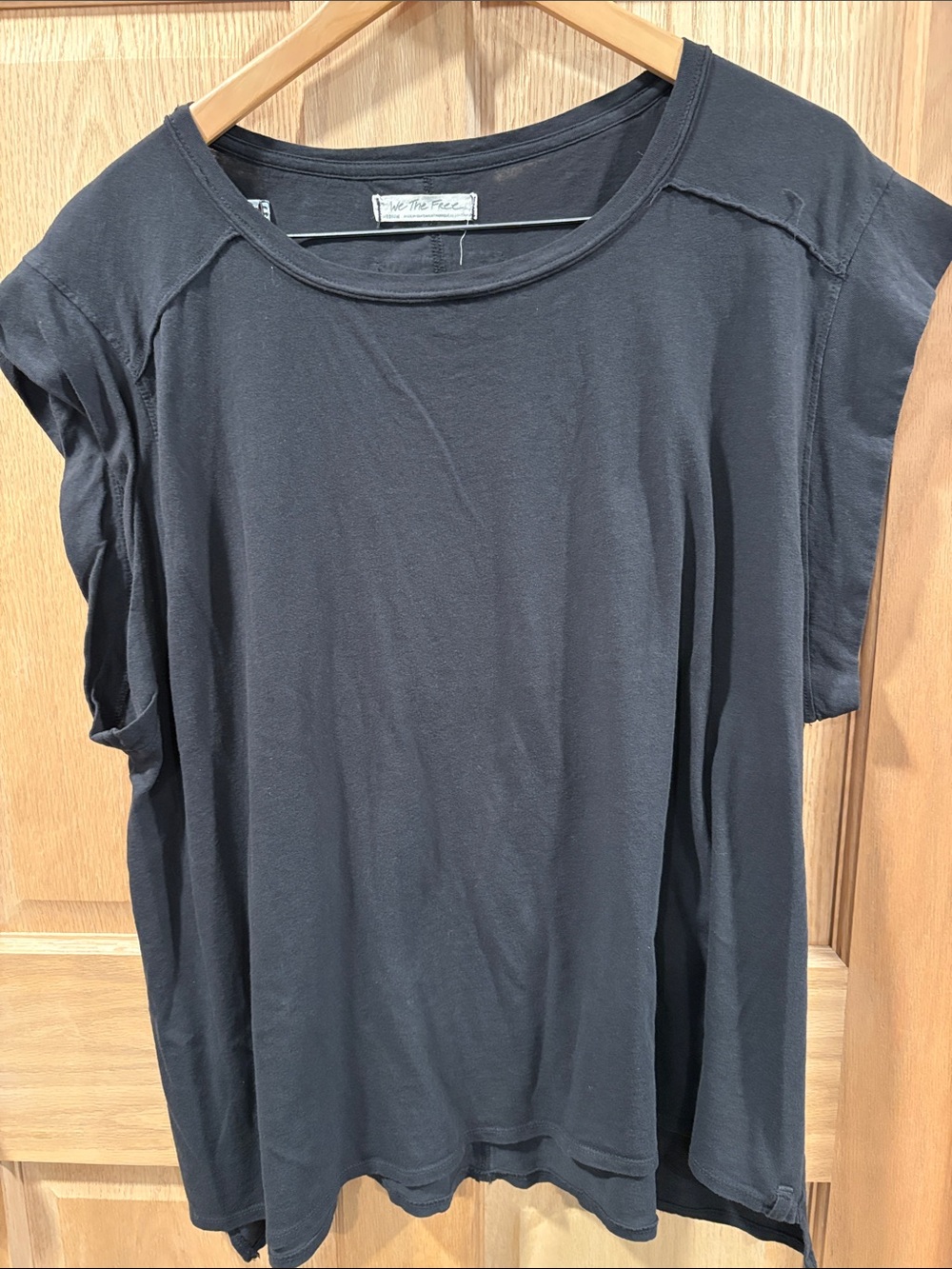 We The Free Black Naomi Relaxed Short Sleeve Tee